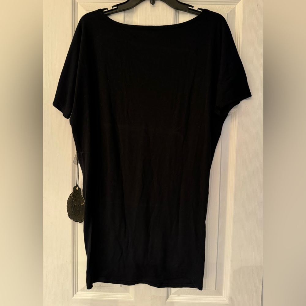 Key Closet Swarovski Studded Horse Short Sleeve Womens Black Size Medium & Small - Picture 5 of 11